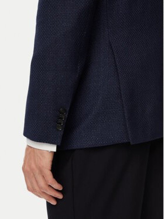 BOSS Marynarka H-Hutson-2PP-263 50567488 Granatowy Slim Fit