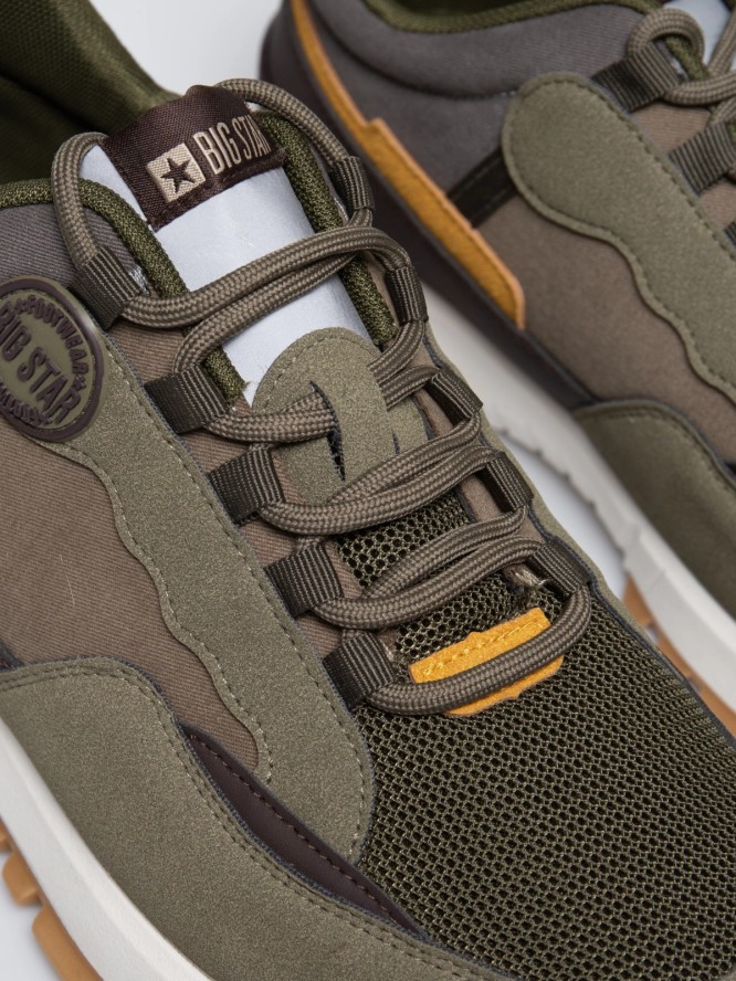 Sneakersy męskie khaki RR174280 303