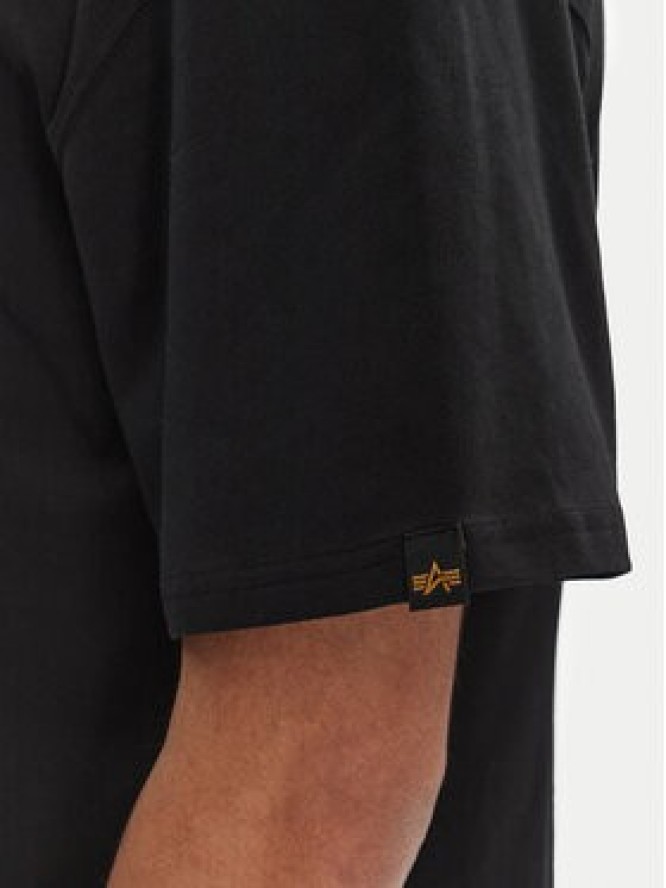 Alpha Industries T-Shirt College 146501 Czarny Relaxed Fit