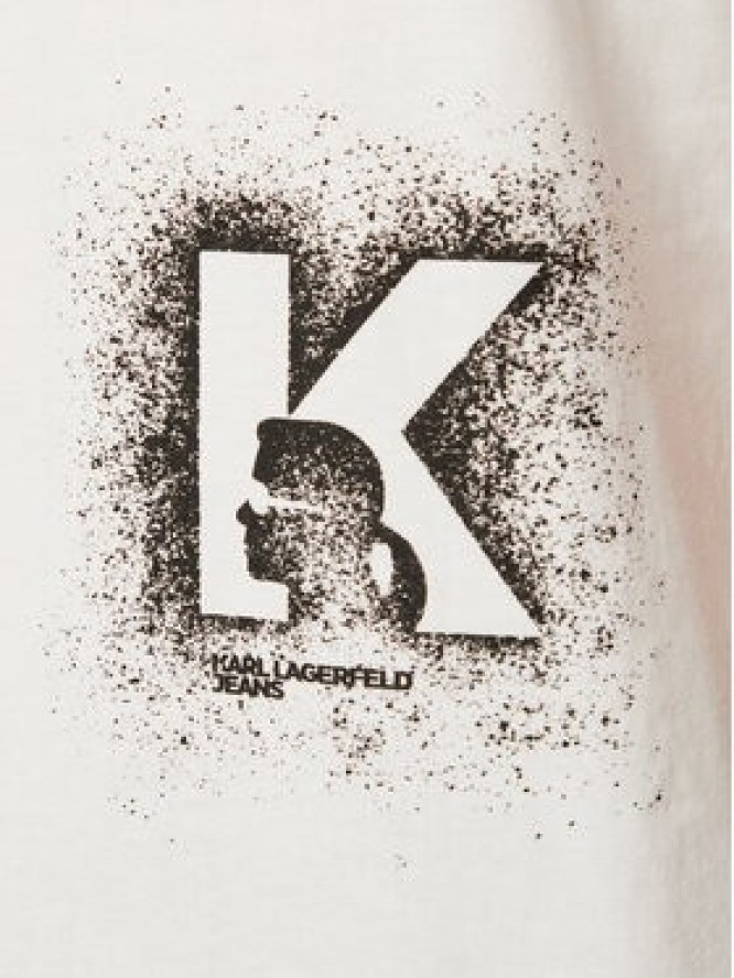 Karl Lagerfeld Jeans T-Shirt B3M17029 Biały Regular Fit