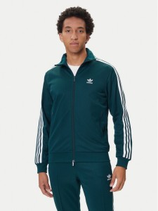 adidas Bluza adicolor Classics Beckenbauer JY1280 Zielony Slim Fit