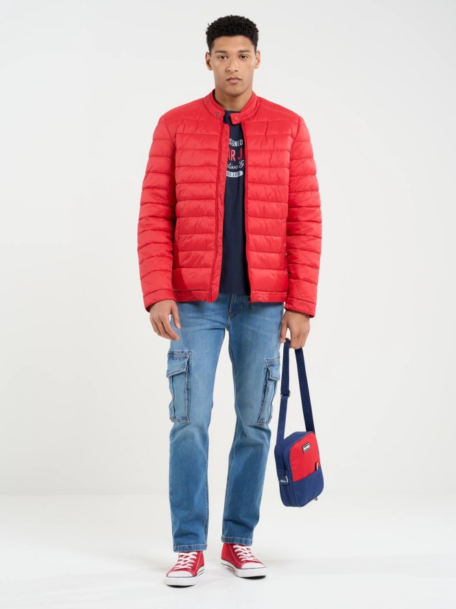 Kurtka męska pikowana czerwona Kamilos 603