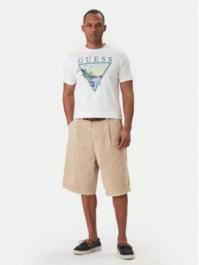 Guess T-Shirt M6GI49 K3584 Biały Reglan Fit