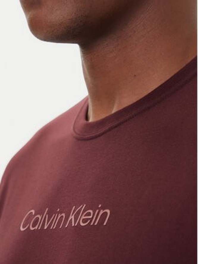 Calvin Klein T-Shirt Logo 30s LV04LD230G Bordowy Relaxed Fit