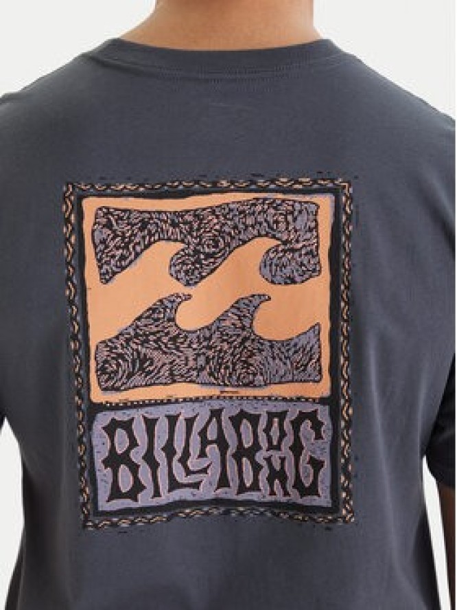 Billabong T-Shirt Stamp EBYZT00293 Granatowy Regular Fit