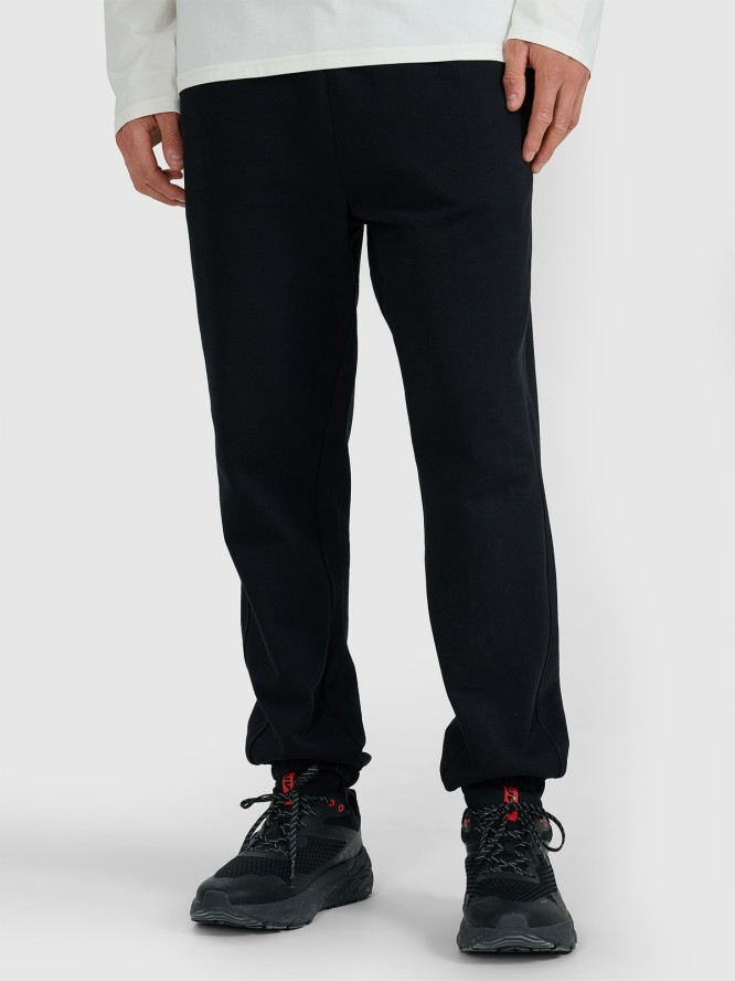 4F Spodnie dresowe joggery męskie - czarne S