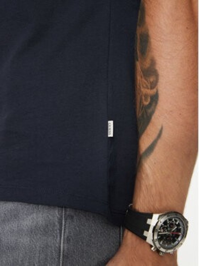 Guess Jeans T-Shirt M4YI52 K8HM0 Granatowy Slim Fit