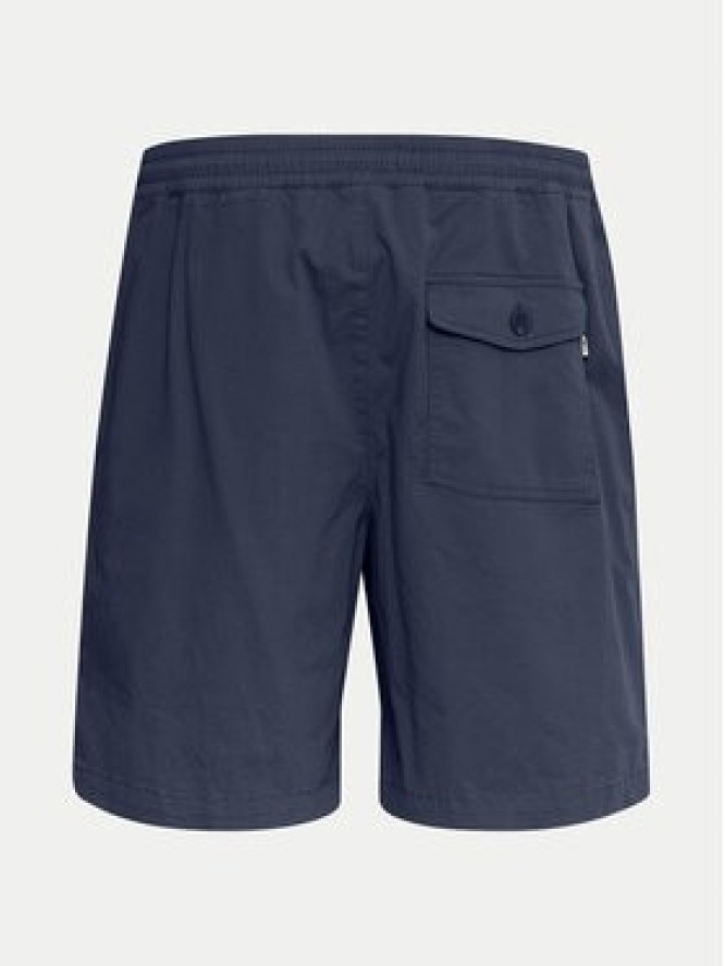 Solid Szorty materiałowe 21108168 Granatowy Regular Fit