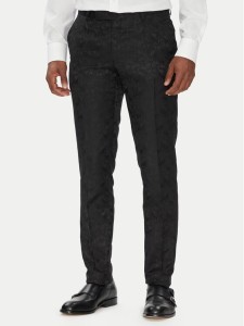 KARL LAGERFELD Spodnie garniturowe 255002 553038 Czarny Slim Fit