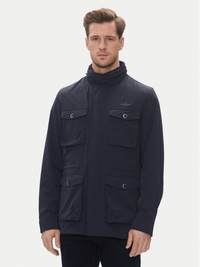 Aeronautica Militare Kurtka przejściowa 251AB2217CT3264 Granatowy Regular Fit