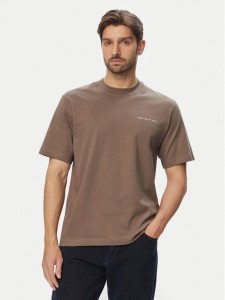 Jack & Jones T-Shirt Blaowen Ss 12292397 Brązowy Regular Fit