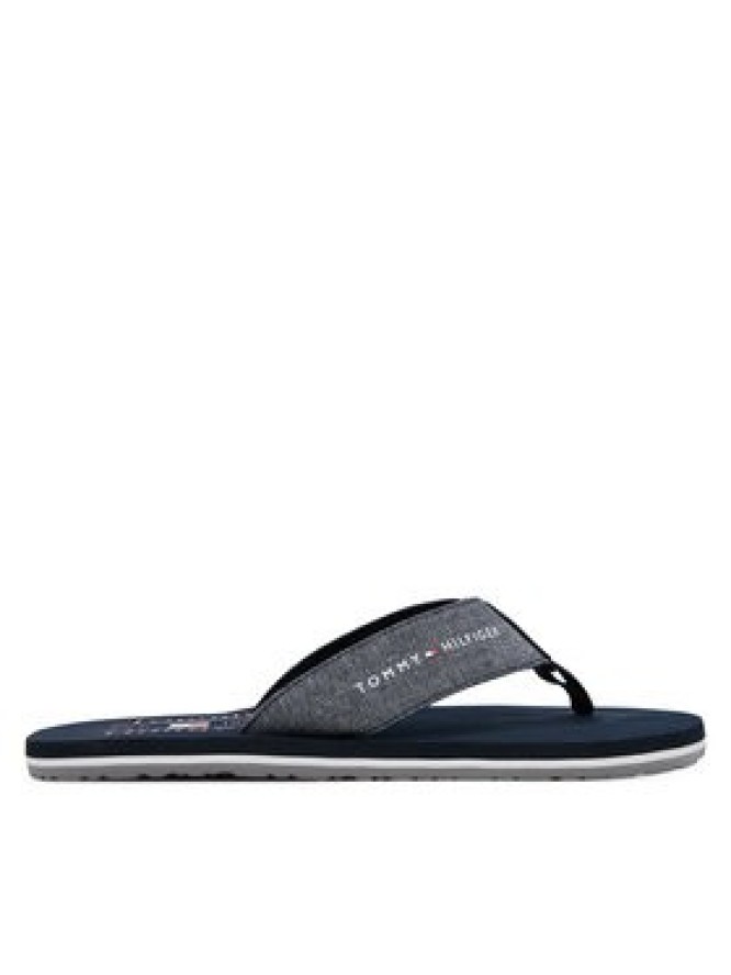 Tommy Hilfiger Japonki Chambray Beach Sandal FM0FM05570 Granatowy