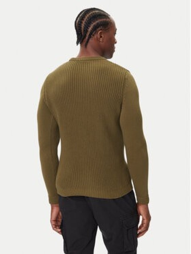 Aeronautica Militare Sweter 252MA1571UL00409 Zielony Slim Fit