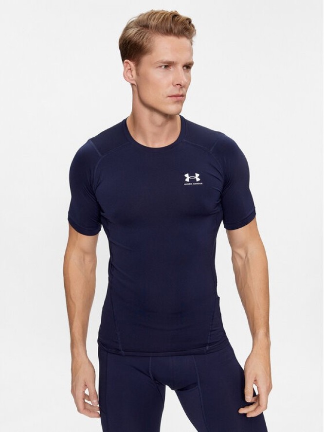 Under Armour T-Shirt Ua Hg Armour Comp Ss 1361518 Granatowy Compression Fit