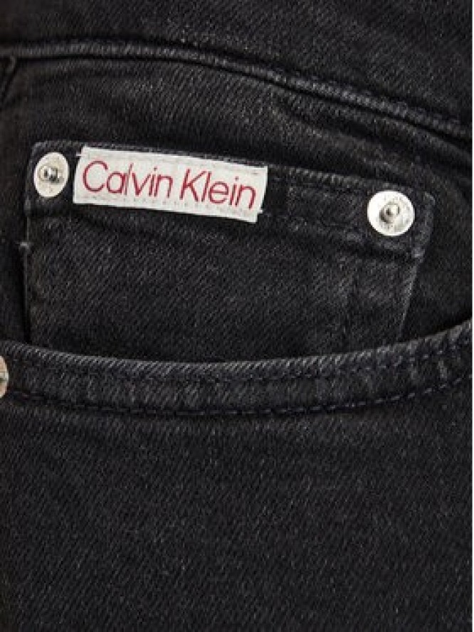 Calvin Klein Jeans Jeansy LV04RG713G Czarny Slim Fit