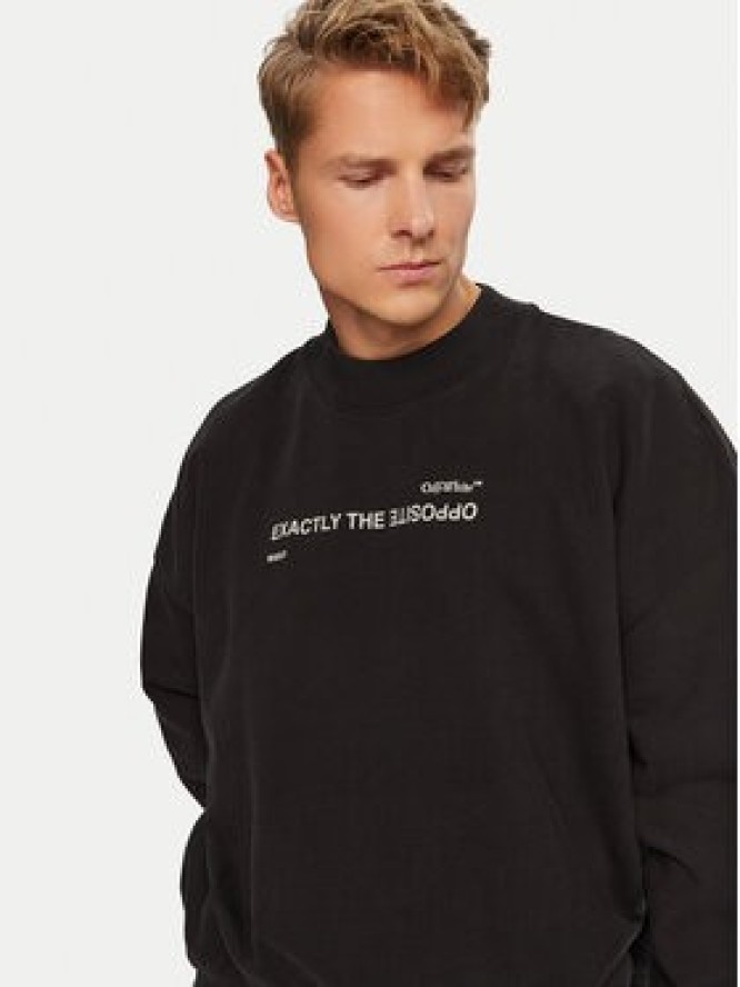 Off-White Bluza OMBA067S23FLE0021032 Czarny Regular Fit