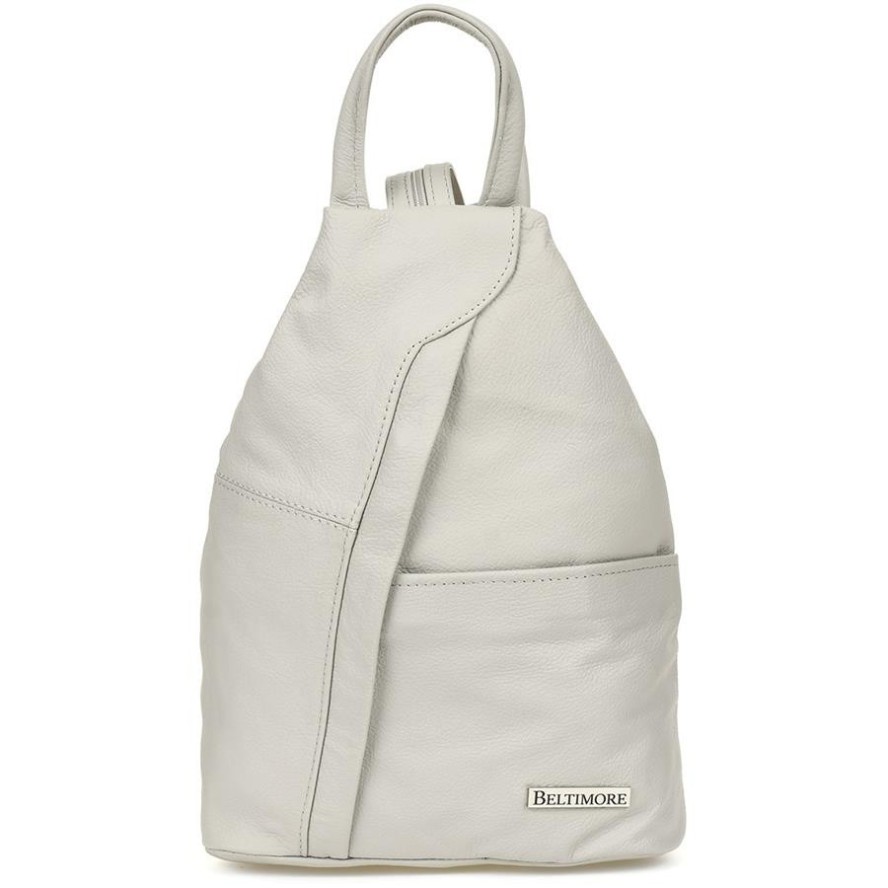 Plecak skórzany siwy Beltimore Q60