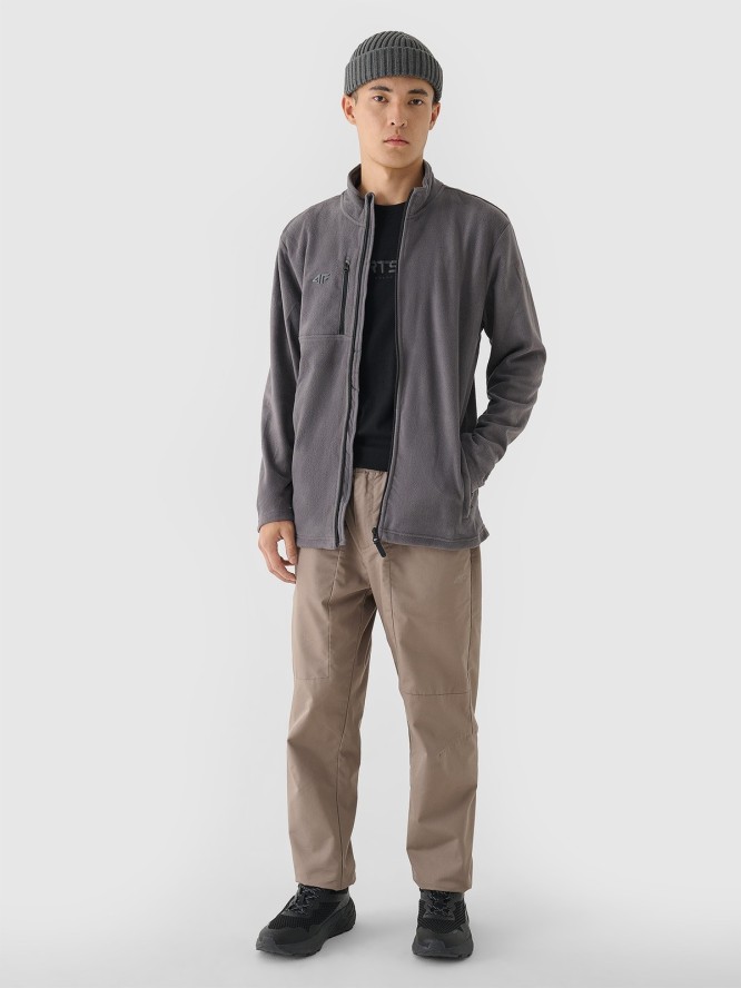 4F Polar ze stójką regular męski - szary XXL