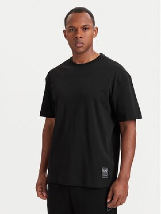 EA7 Emporio Armani T-Shirt 7M002107 AF10441 UC001 Czarny Relaxed Fit