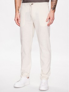Lindbergh Spodnie materiałowe 30-008003 Beżowy Tapered Fit