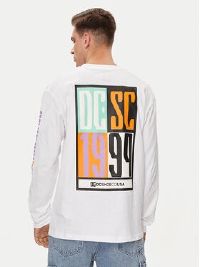 DC Shoes Longsleeve Sportster Hls ADYZT05371 Biały Regular Fit