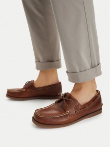 Timberland Mokasyny Classic Boat 2 Eye TB0A232XF741 Brązowy