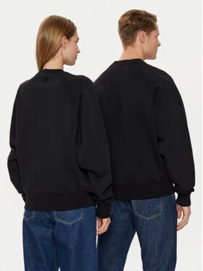 AMI Paris Bluza BFUSW005.747 Czarny Regular Fit