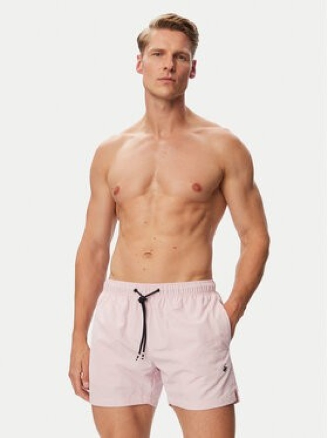 Beverly Hills Polo Club Szorty kąpielowe P-SS26M-UNION Różowy jasny Regular Fit