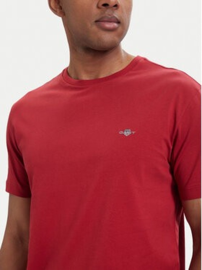 Gant T-Shirt Shield 2003184 Czerwony Regular Fit