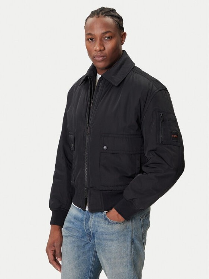 BOSS Kurtka bomber Oking 50543492 Czarny Oversize