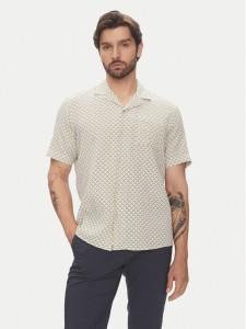 Pierre Cardin Koszula C6 45610.0458 Beżowy Regular Fit