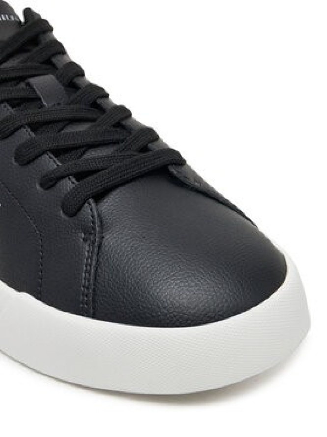 Tommy Hilfiger Sneakersy Th Court Lth Detail Ess FM0FM05367 Czarny