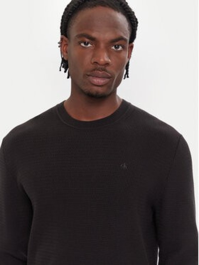 Calvin Klein Sweter LV04LB327G Czarny Regular Fit