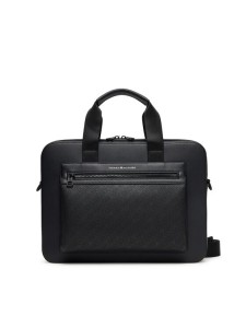 Tommy Hilfiger Torba na laptopa Th Monogram Computer Bag AM0AM13835 Czarny