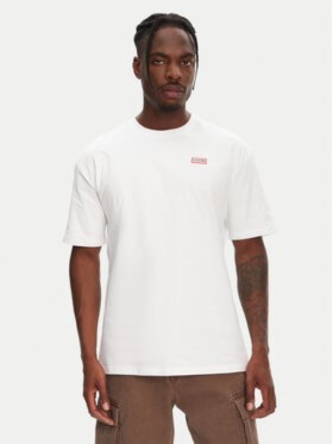 Hunter T-Shirt Rasputin HARM0057251 Biały Relaxed Fit