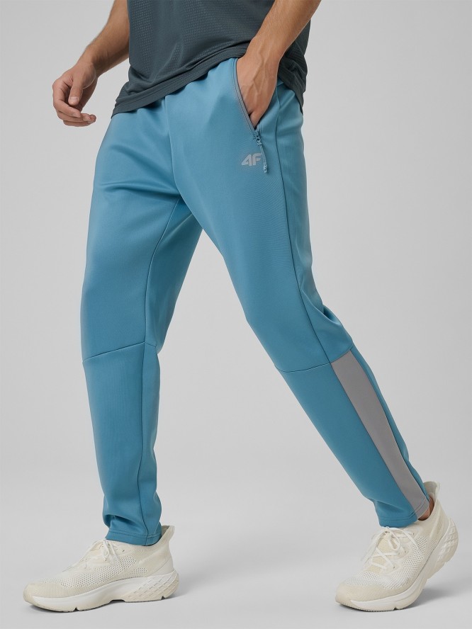 4F Spodnie treningowe szybkoschnące męskie - granatowe M