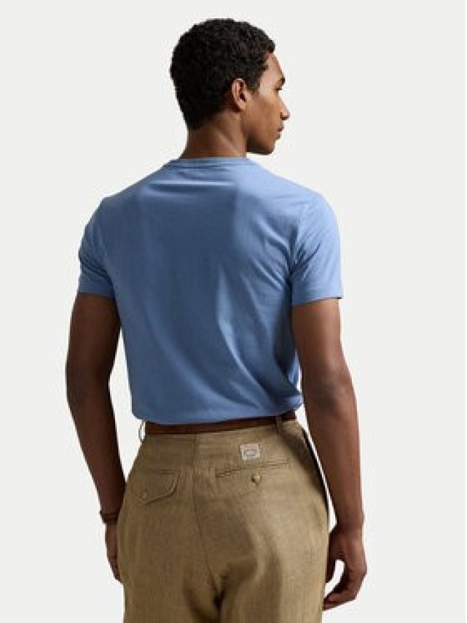 Polo Ralph Lauren T-Shirt 710671438430 Błękitny Custom Slim Fit