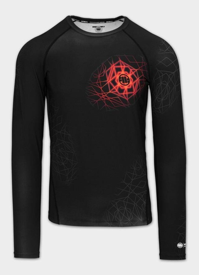 Męski Rashguard longsleeve PITBULL techniczna koszulka treningowa RAY
