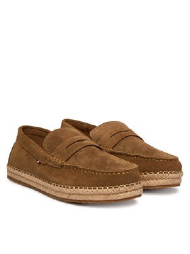 Tommy Hilfiger Espadryle Flexible Hilfiger Sde Espadrille FM0FM05794 Brązowy