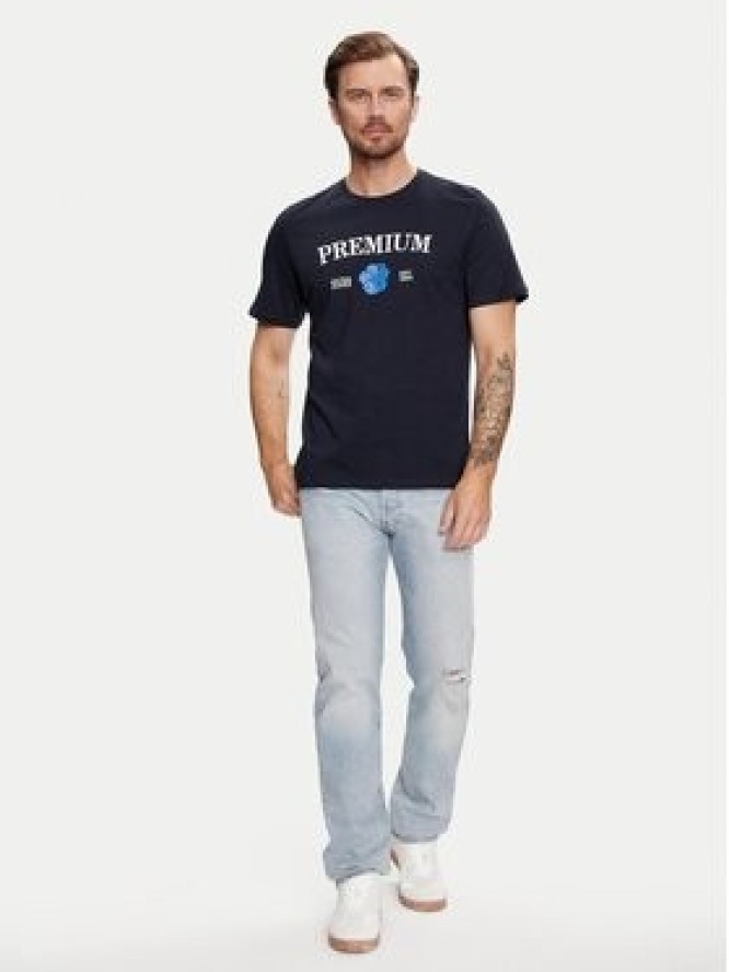 Jack & Jones T-Shirt Jprblaalfie 12259673 Granatowy Regular Fit