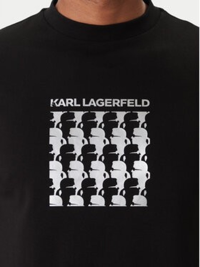 KARL LAGERFELD T-Shirt 755402 554235 Czarny Slim Fit