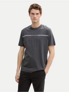 Tom Tailor T-Shirt 1037803 Szary Regular Fit