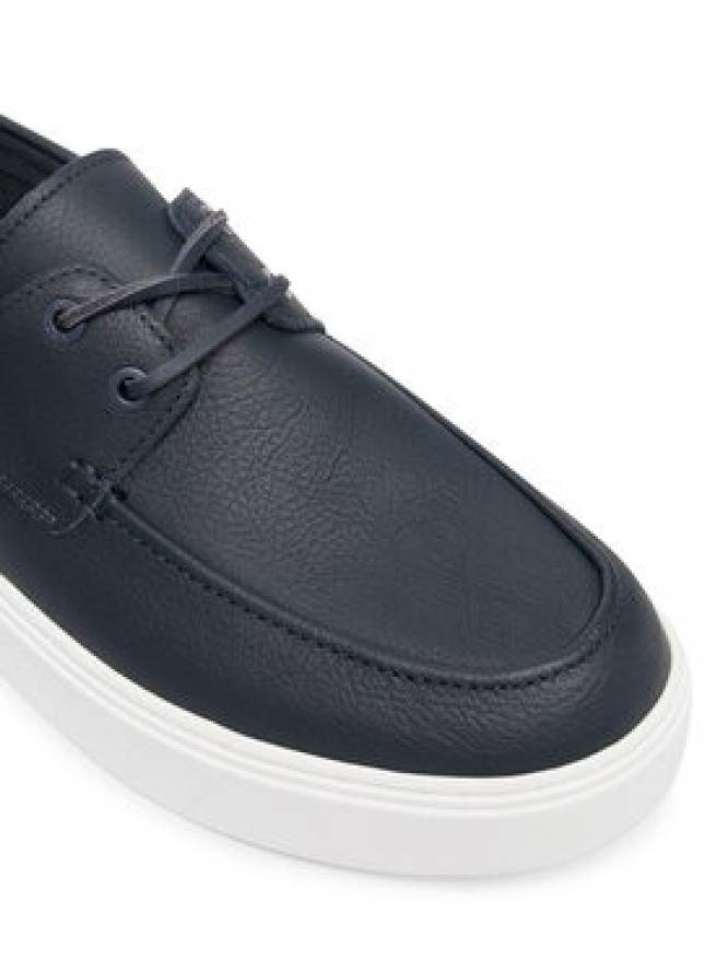 Calvin Klein Półbuty Hybrid Clean Boat Shoe Lth HM0HM02233 Granatowy