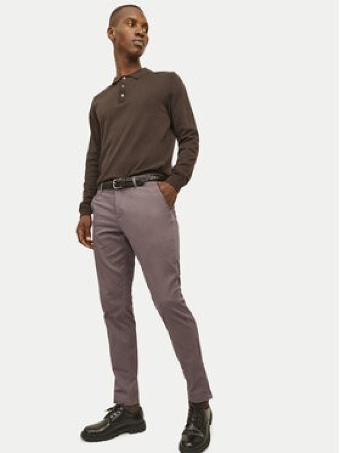 Jack & Jones Chinosy Marco 12150148 Brązowy Slim Fit