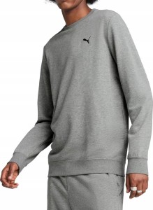 Bluza Męska Puma Sportowa Szara Bawełniana Na Co Dzień Basic