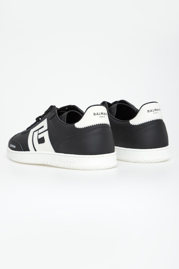 Sneakersy męskie skórzane Swan BALMAIN