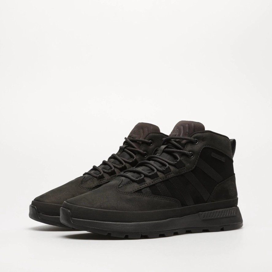 Timberland Euro Trekker MID LACE UP SNEAKER JET BLACK Sneakersy męskie