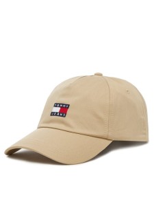 Tommy Jeans Czapka z daszkiem Heritage Core Cap AM0AM12933 Beżowy