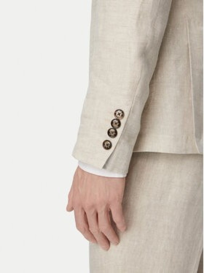 JOOP! Marynarka Hoverest 30102592 Beżowy jasny Slim Fit