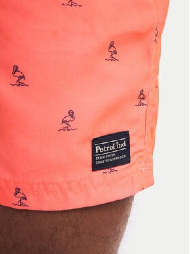Petrol Industries Szorty kąpielowe M-1050-SWS951 Pomarańczowy Regular Fit